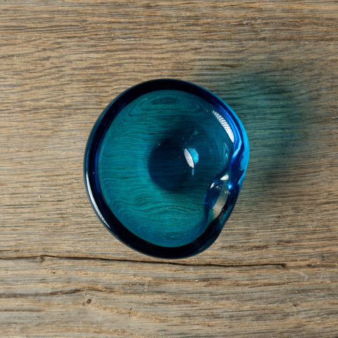 Blue Murano Glass Ashtray