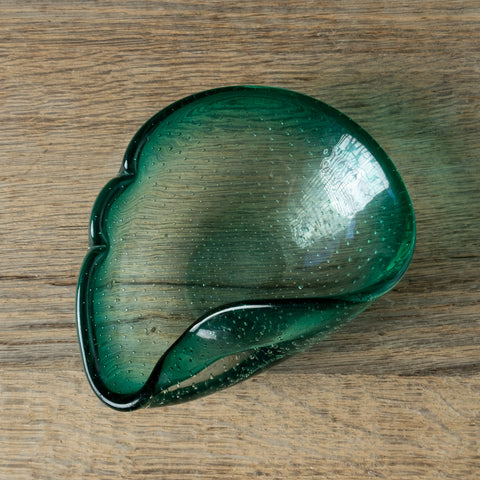 Green Murano Glass Ashtray