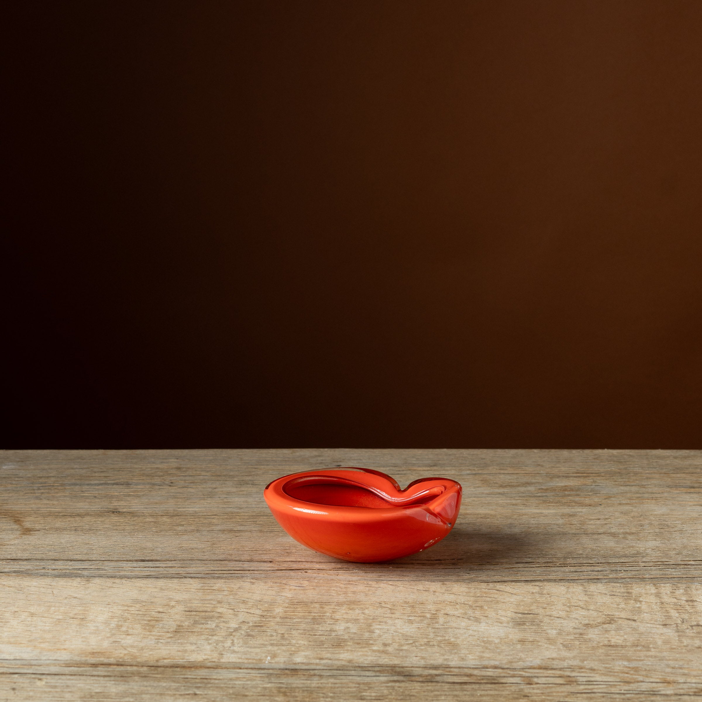 Orange Murano Glass Ashtray