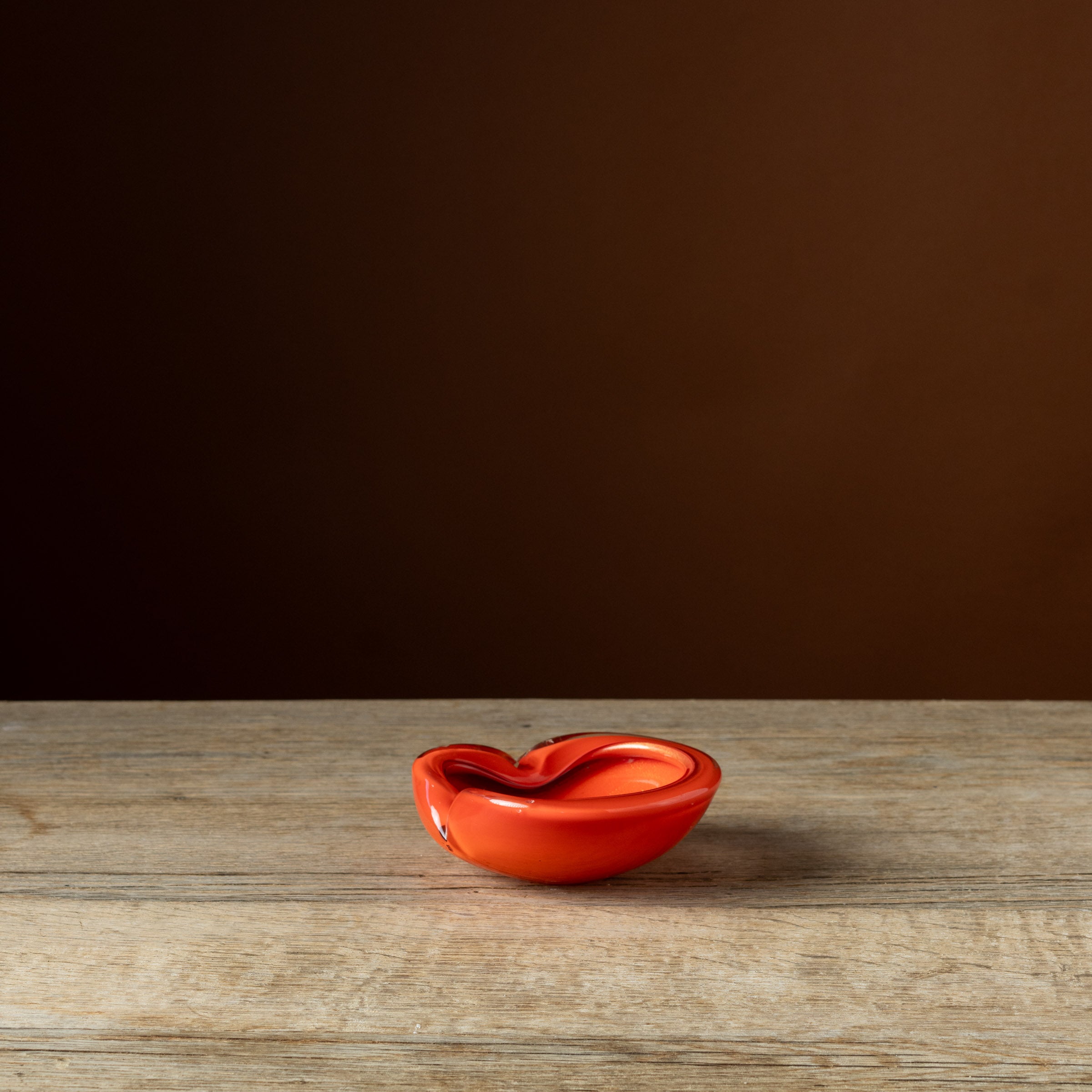 Orange Murano Glass Ashtray