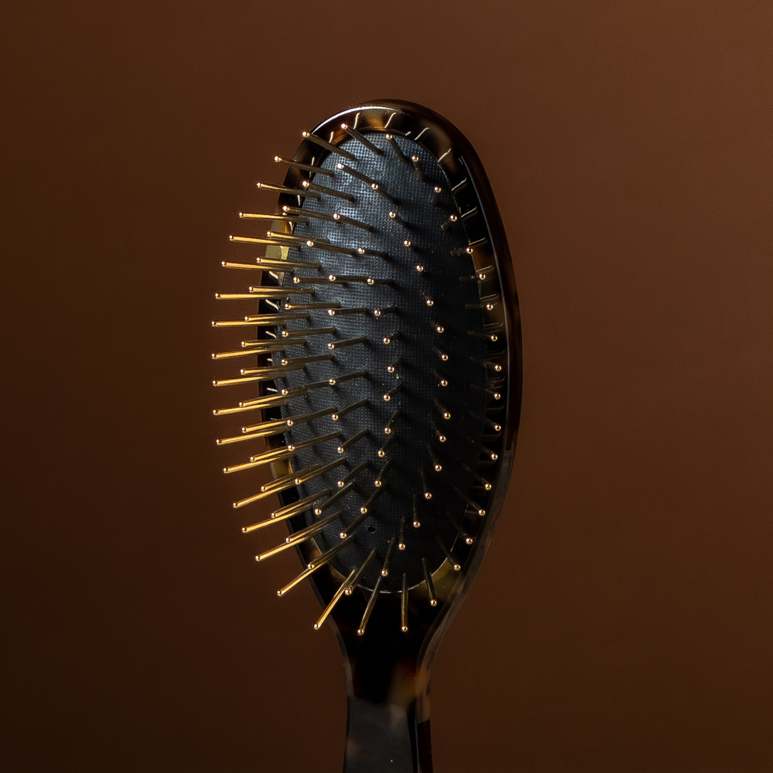 Jaspè Pneumatic Gold-Plated Metal Pin Hair Brush