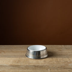 Large Pewter Pet Bowl