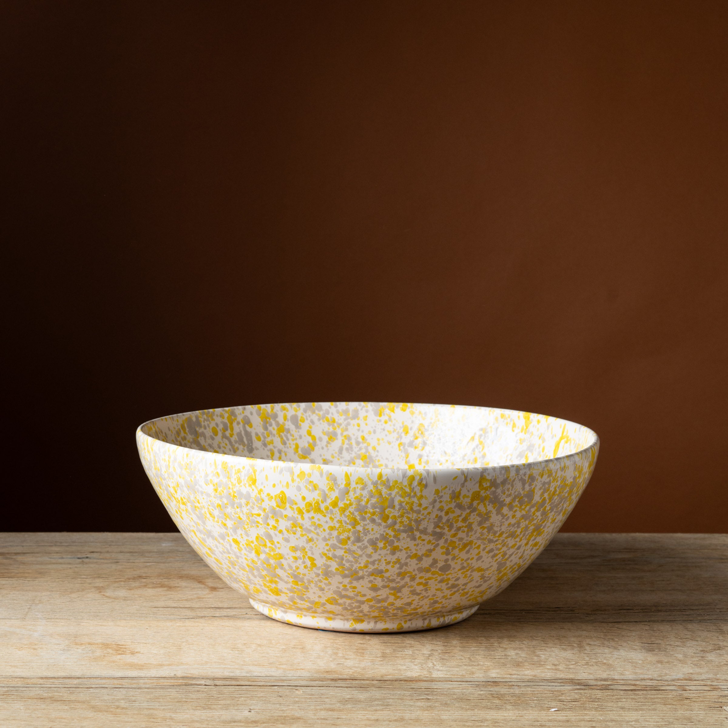 Yellow Marbled Jumbo Bowl