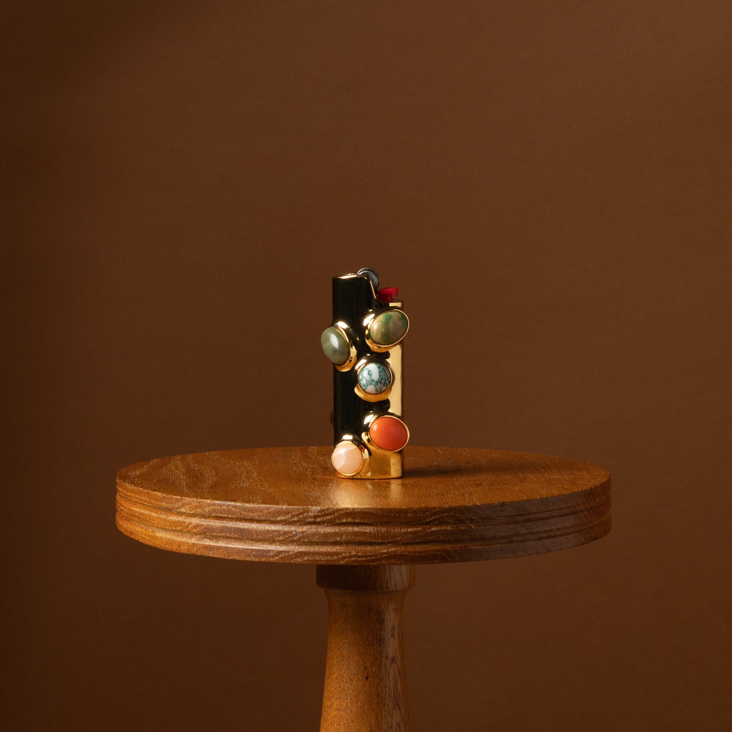 Carnelian Stoned Lighter Case