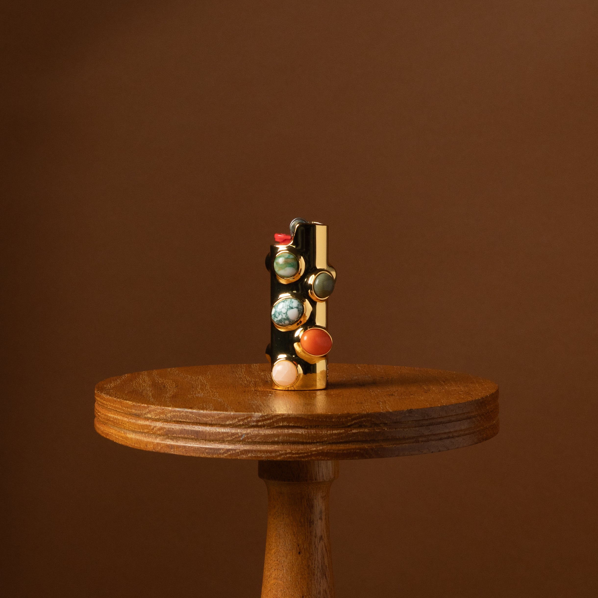Carnelian Stoned Lighter Case