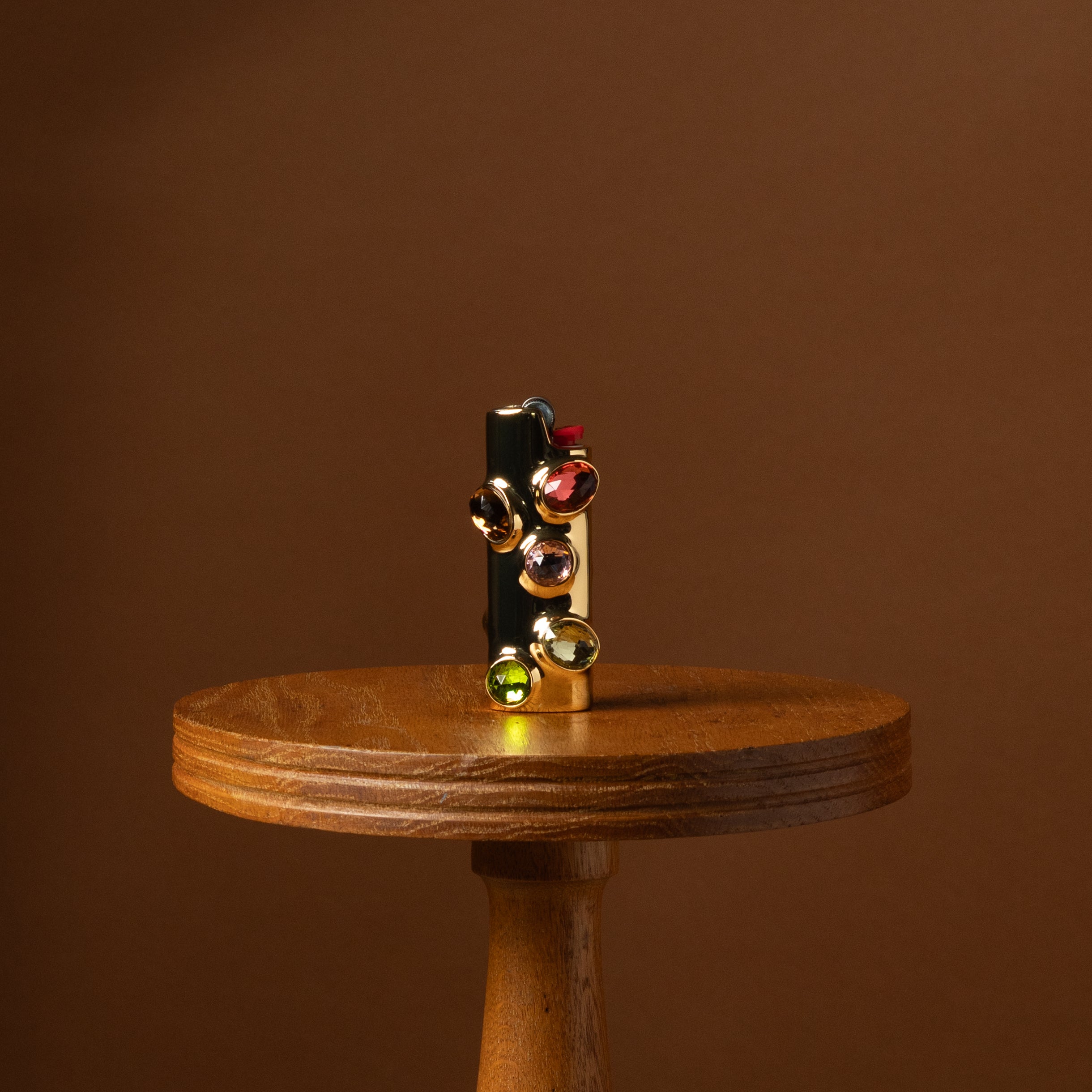 Peony Gemstoned Lighter Case