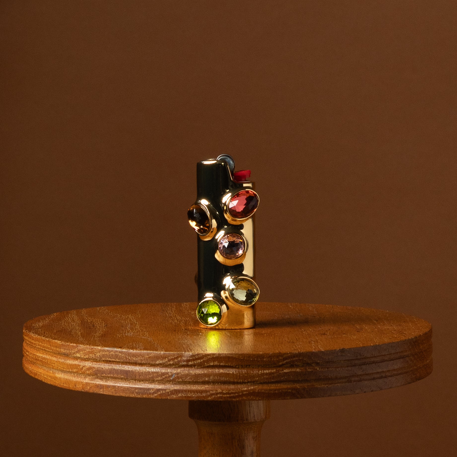 Peony Gemstoned Lighter Case