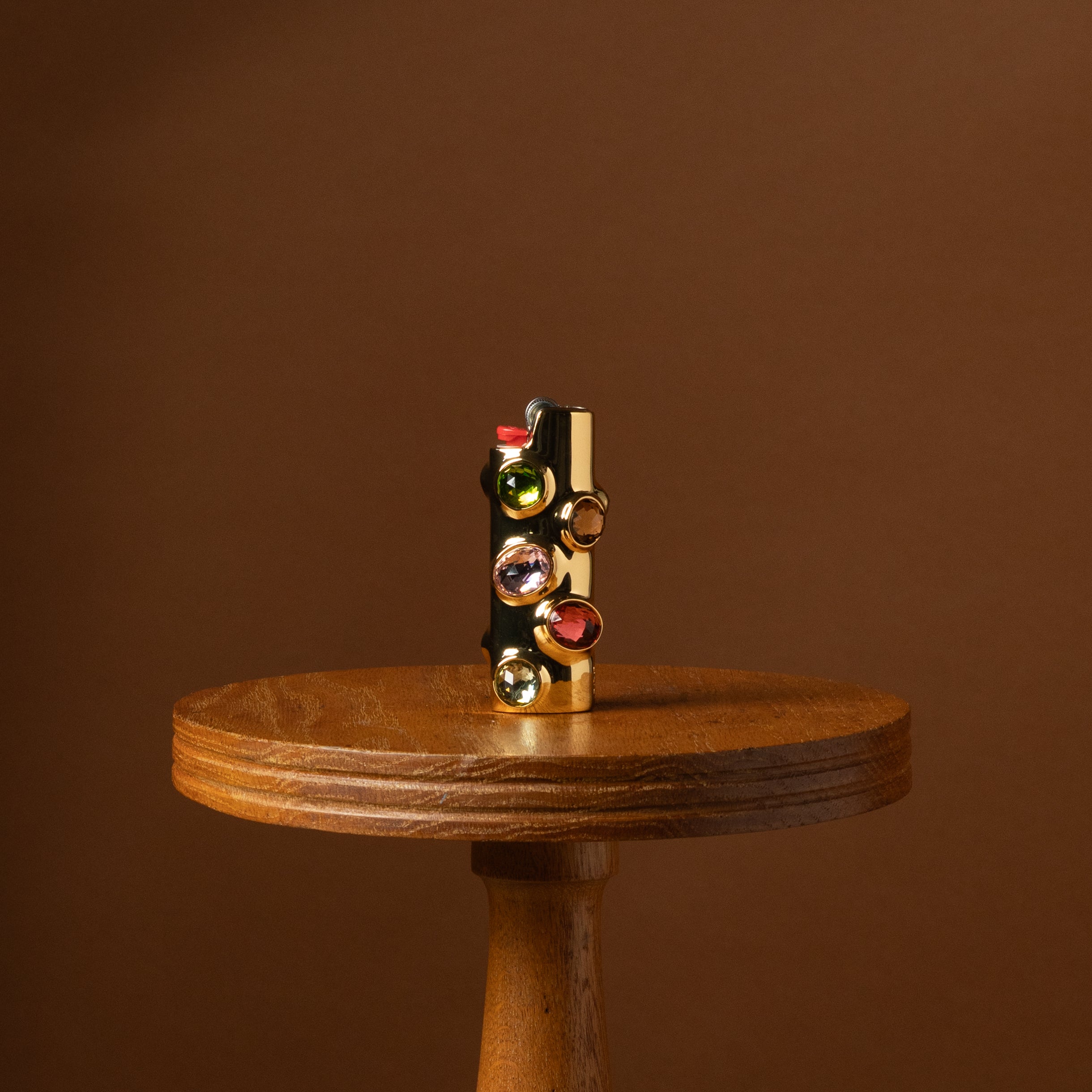 Peony Gemstoned Lighter Case