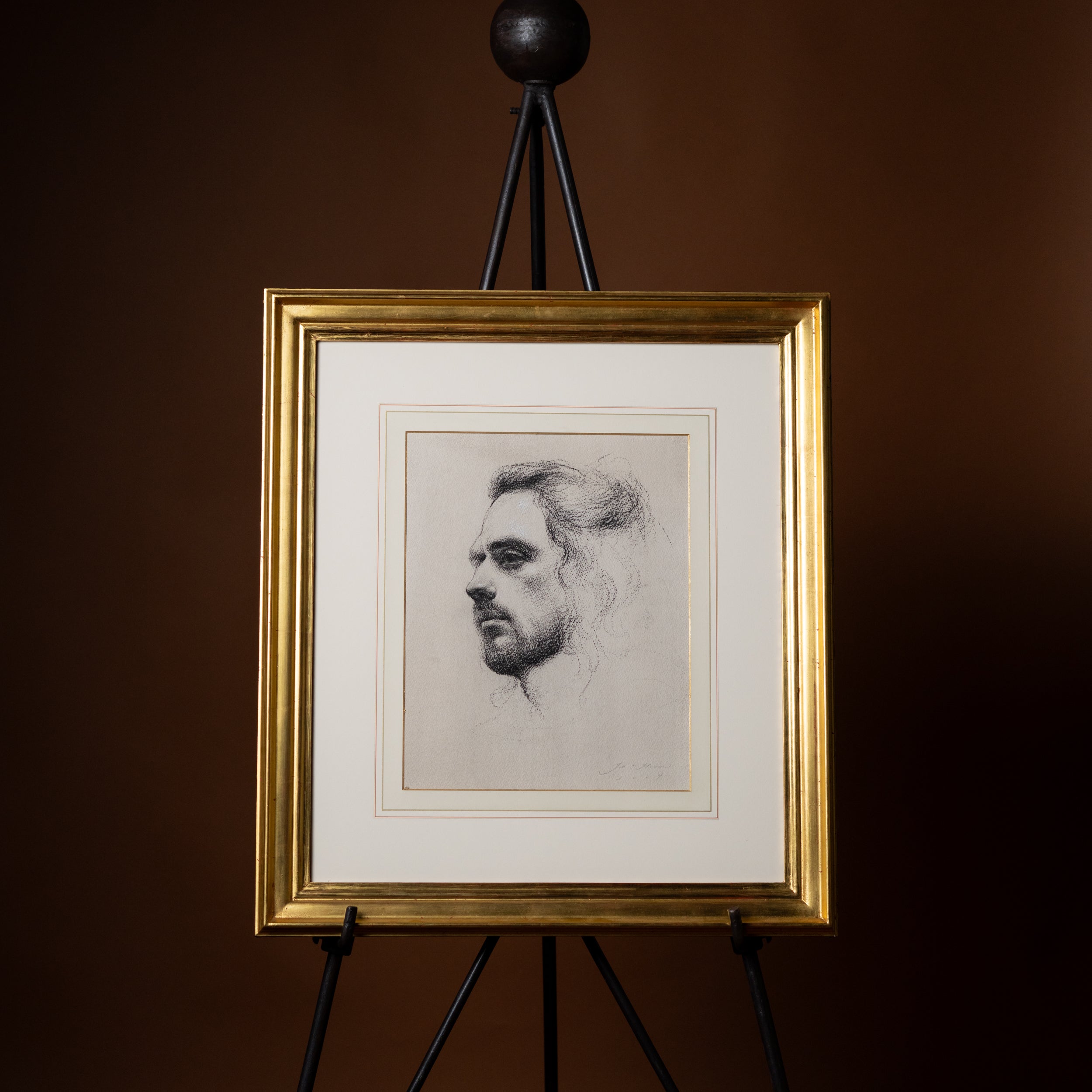 Study of a Greek Man by Jill Hooper