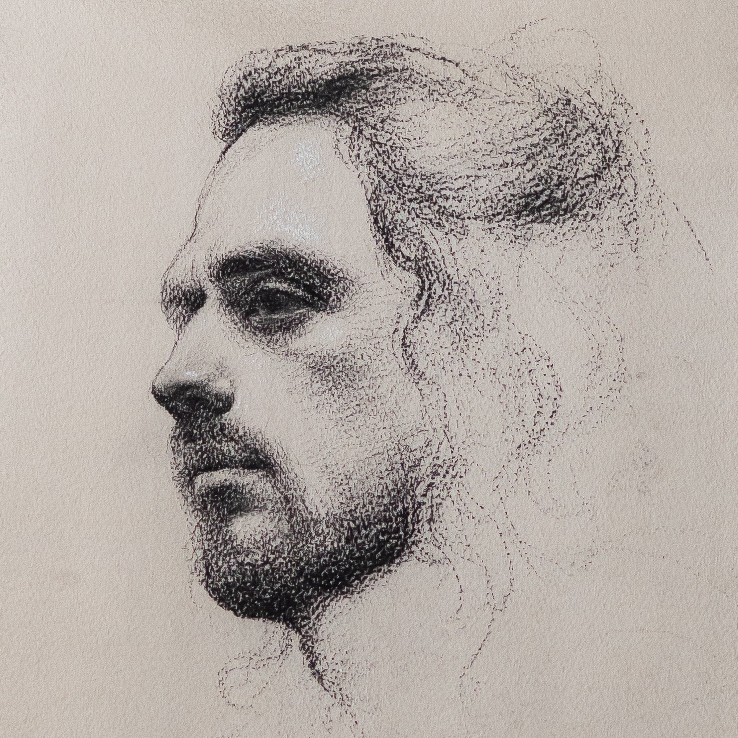 Study of a Greek Man by Jill Hooper