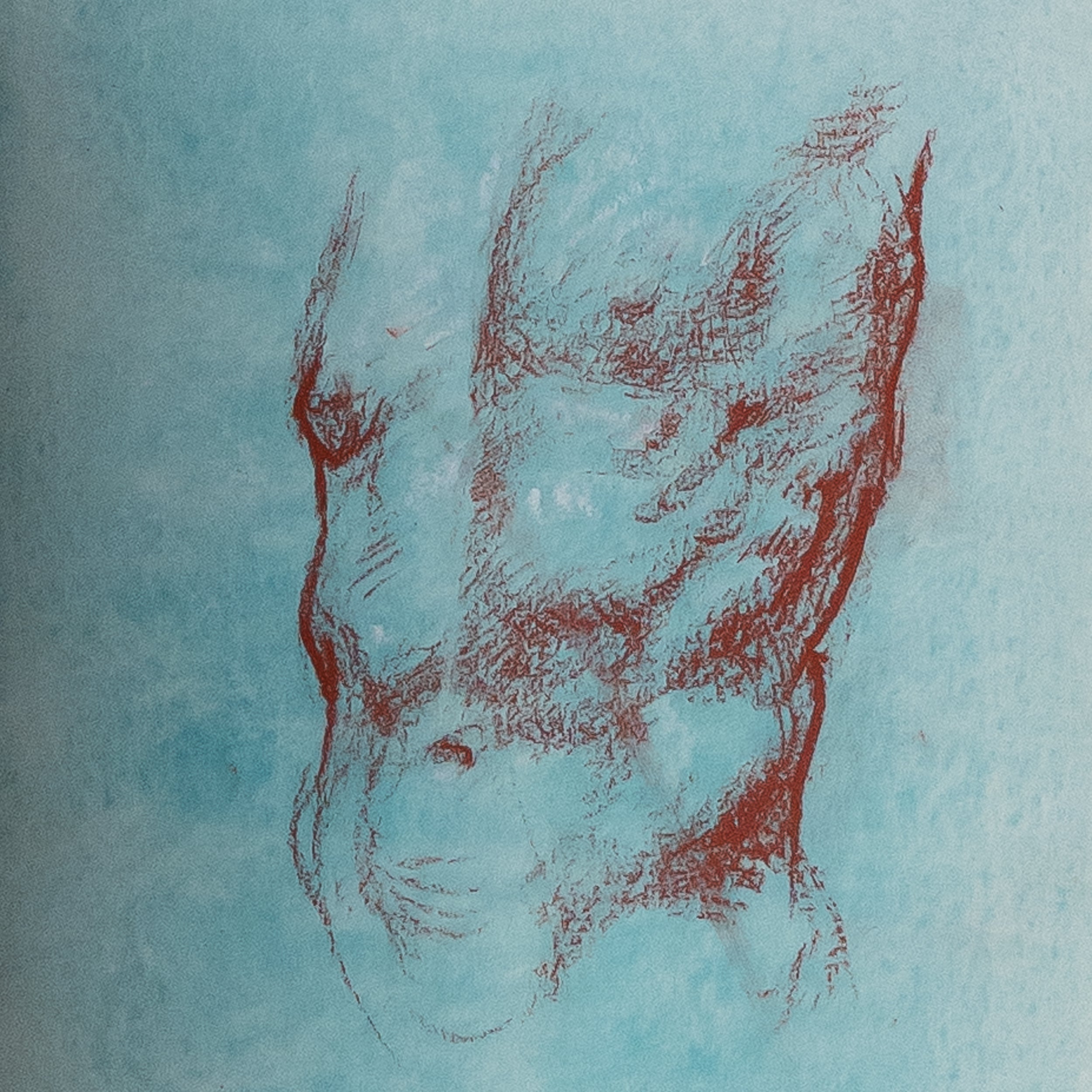 Study of a Male Torso by Jill Hooper