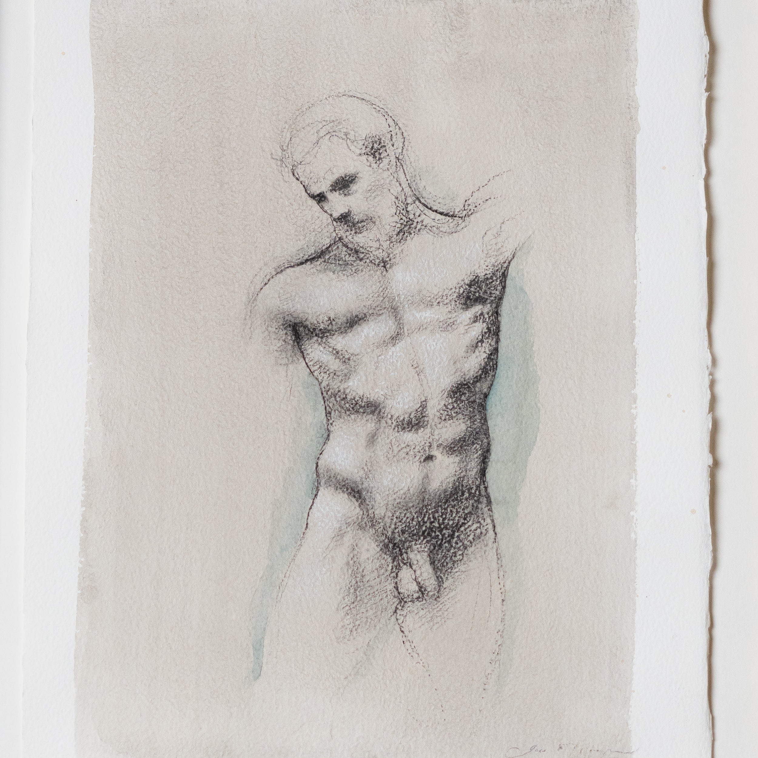 Academic Male Nude III by Jill Hooper