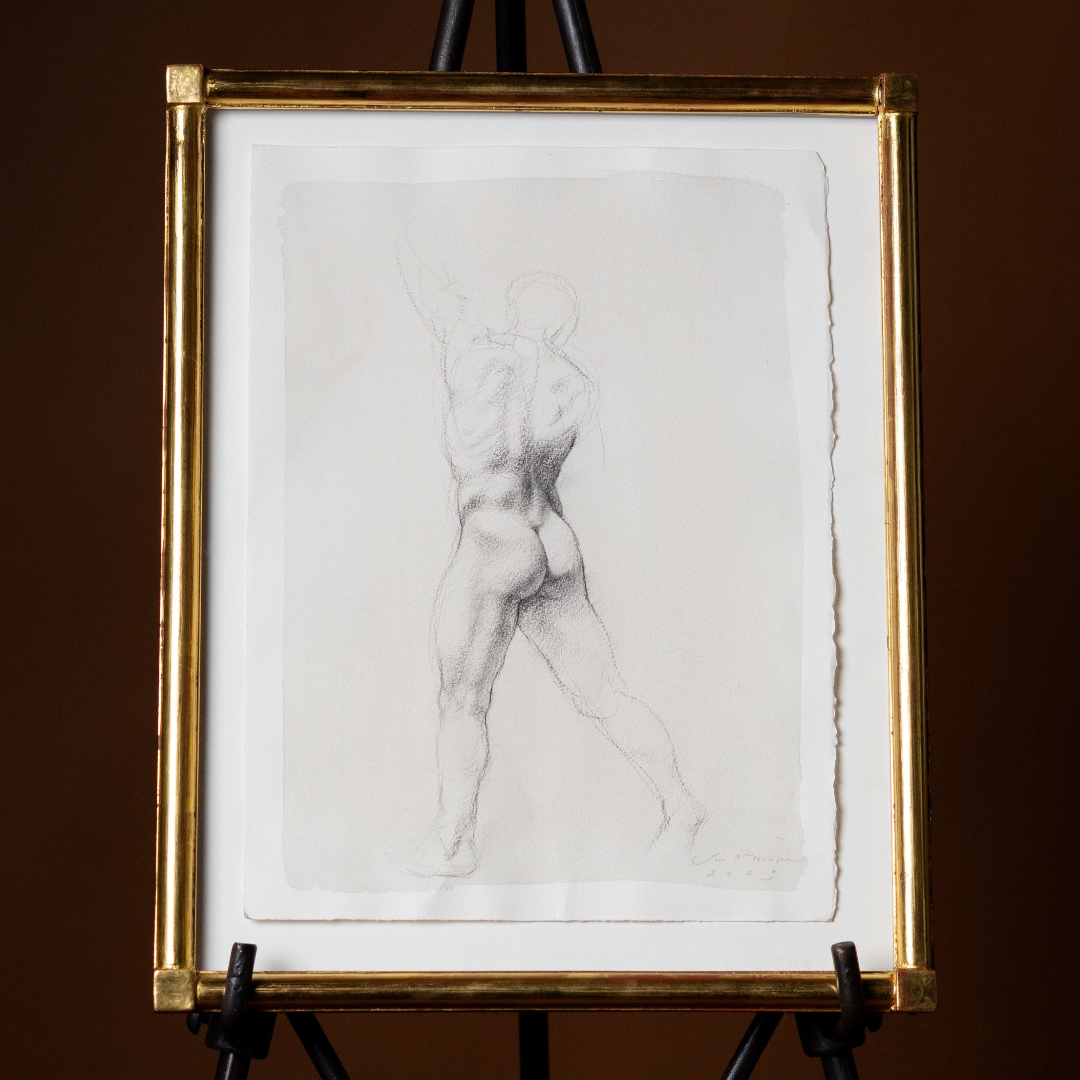 Academic Male Nude I by Jill Hooper