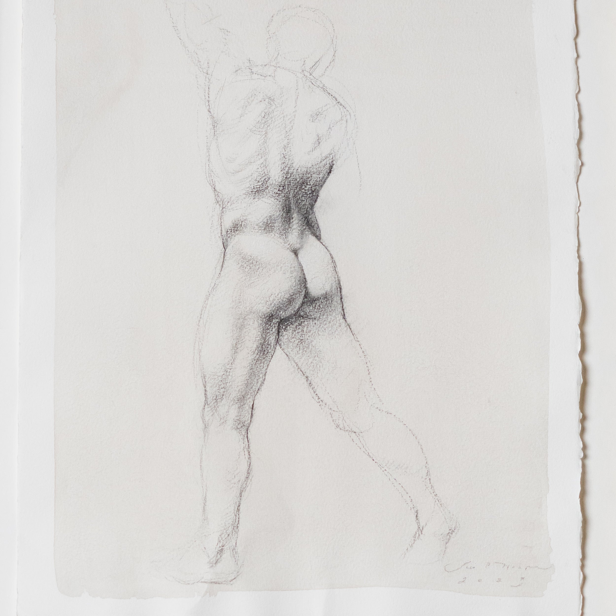 Academic Male Nude I by Jill Hooper