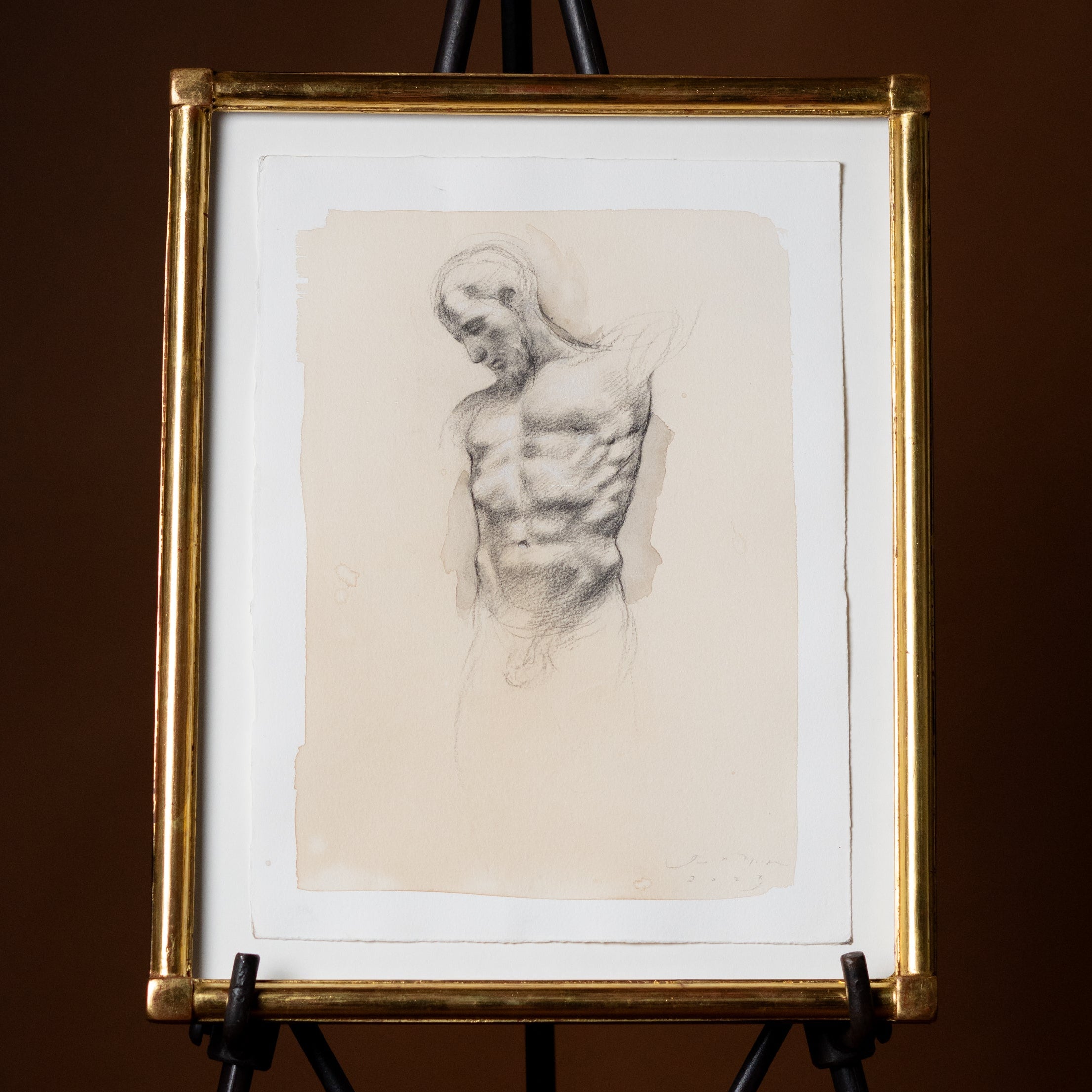 Academic Male Nude II by Jill Hooper