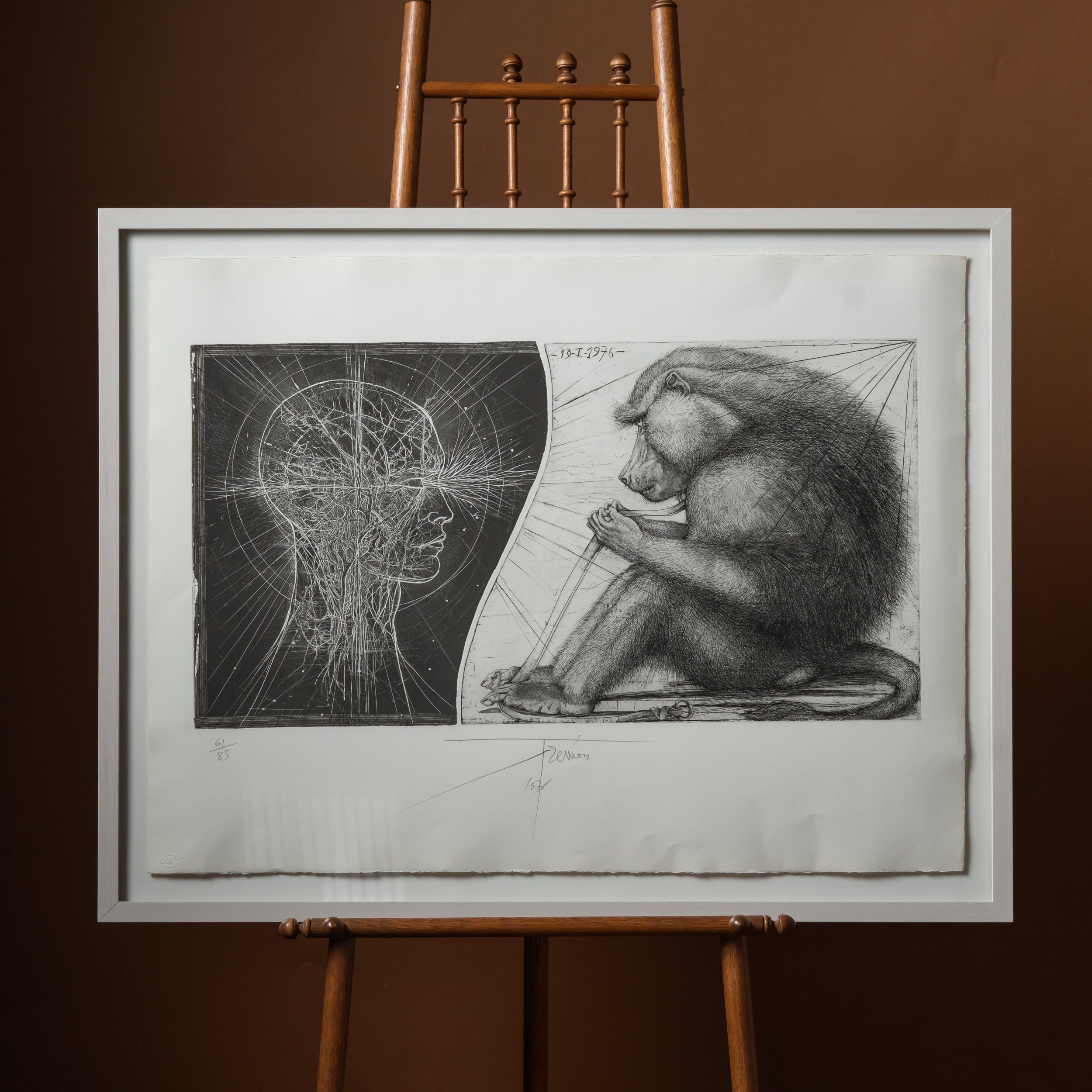 "Untitled" Framed Lithograph