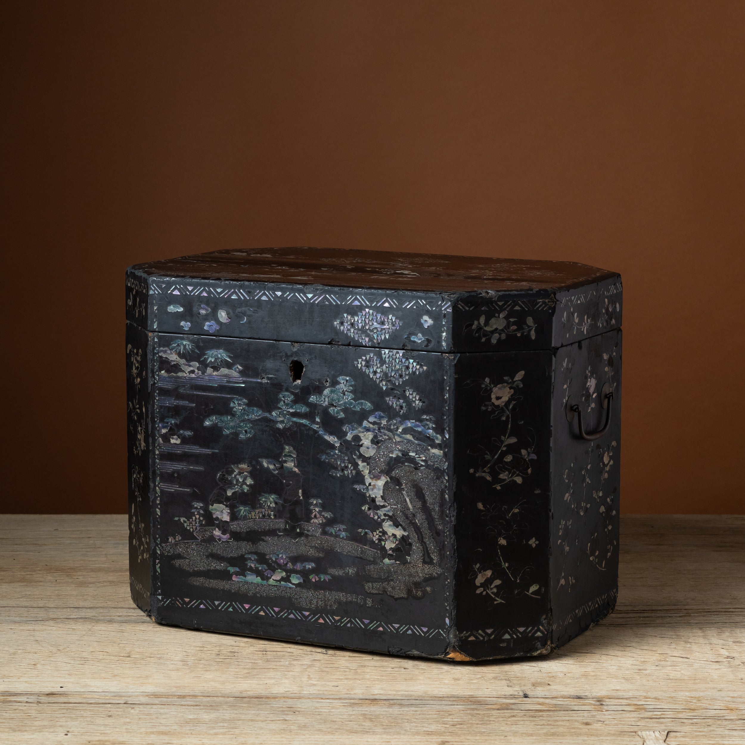Large Chinese Lacquered Storage Chest