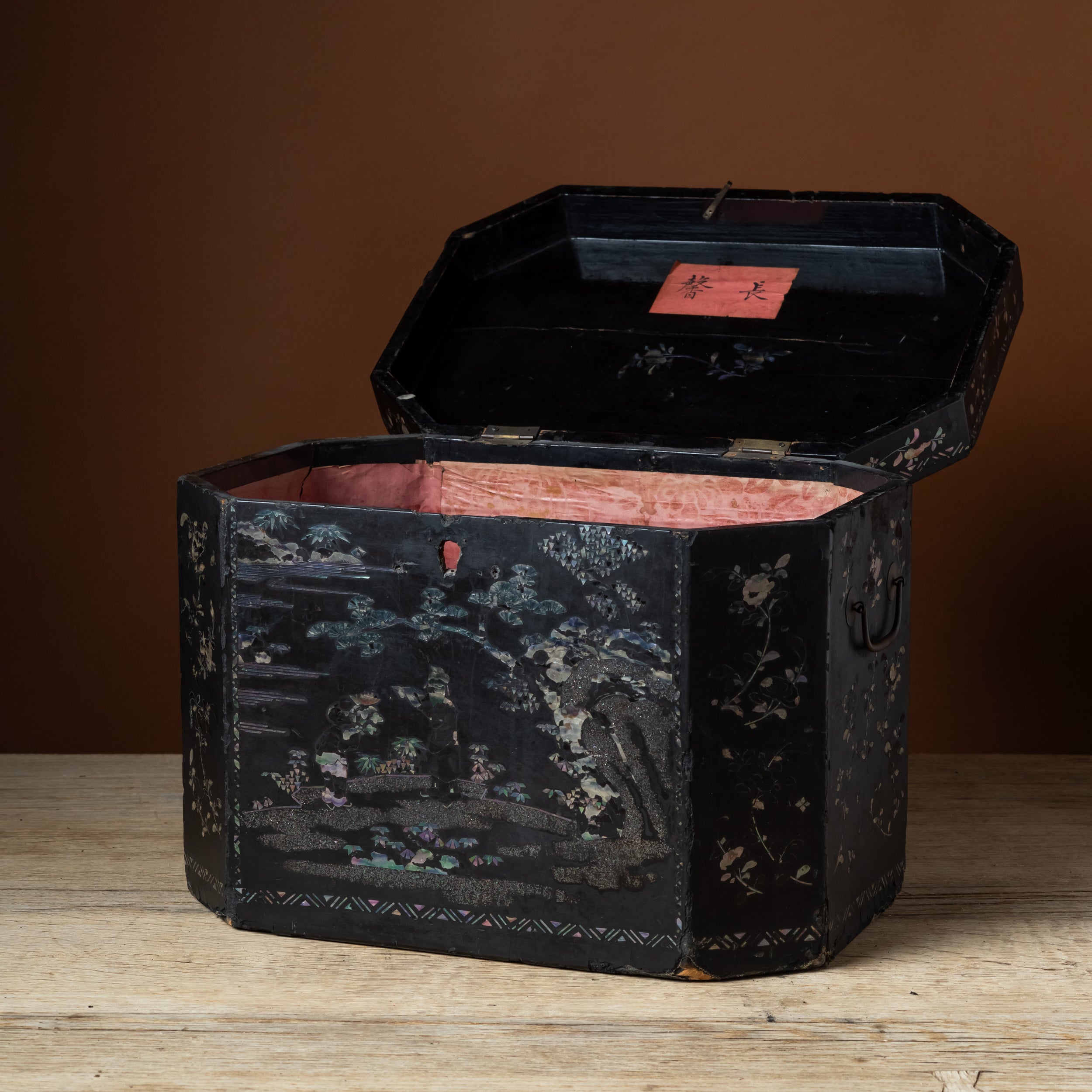 Large Chinese Lacquered Storage Chest