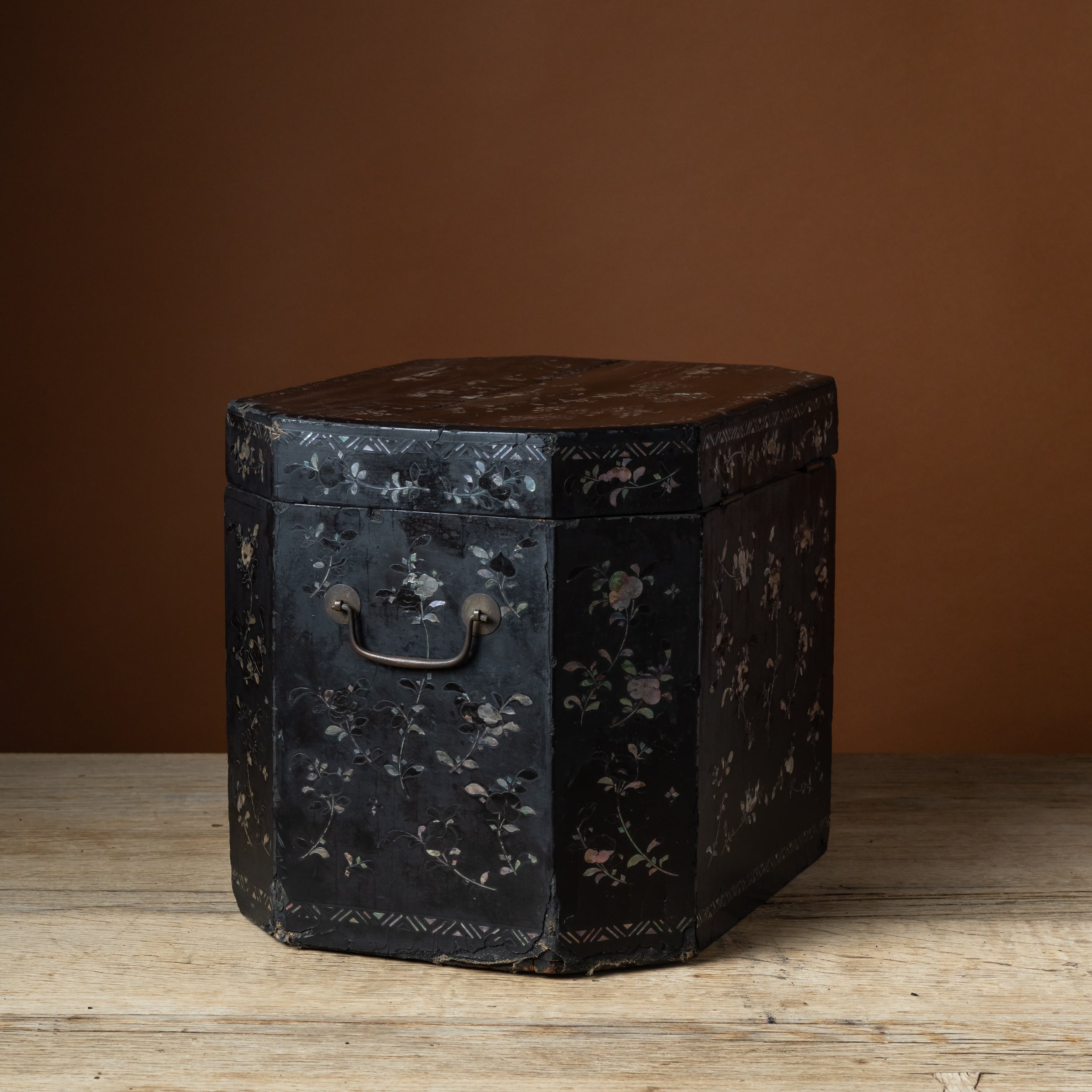 Large Chinese Lacquered Storage Chest