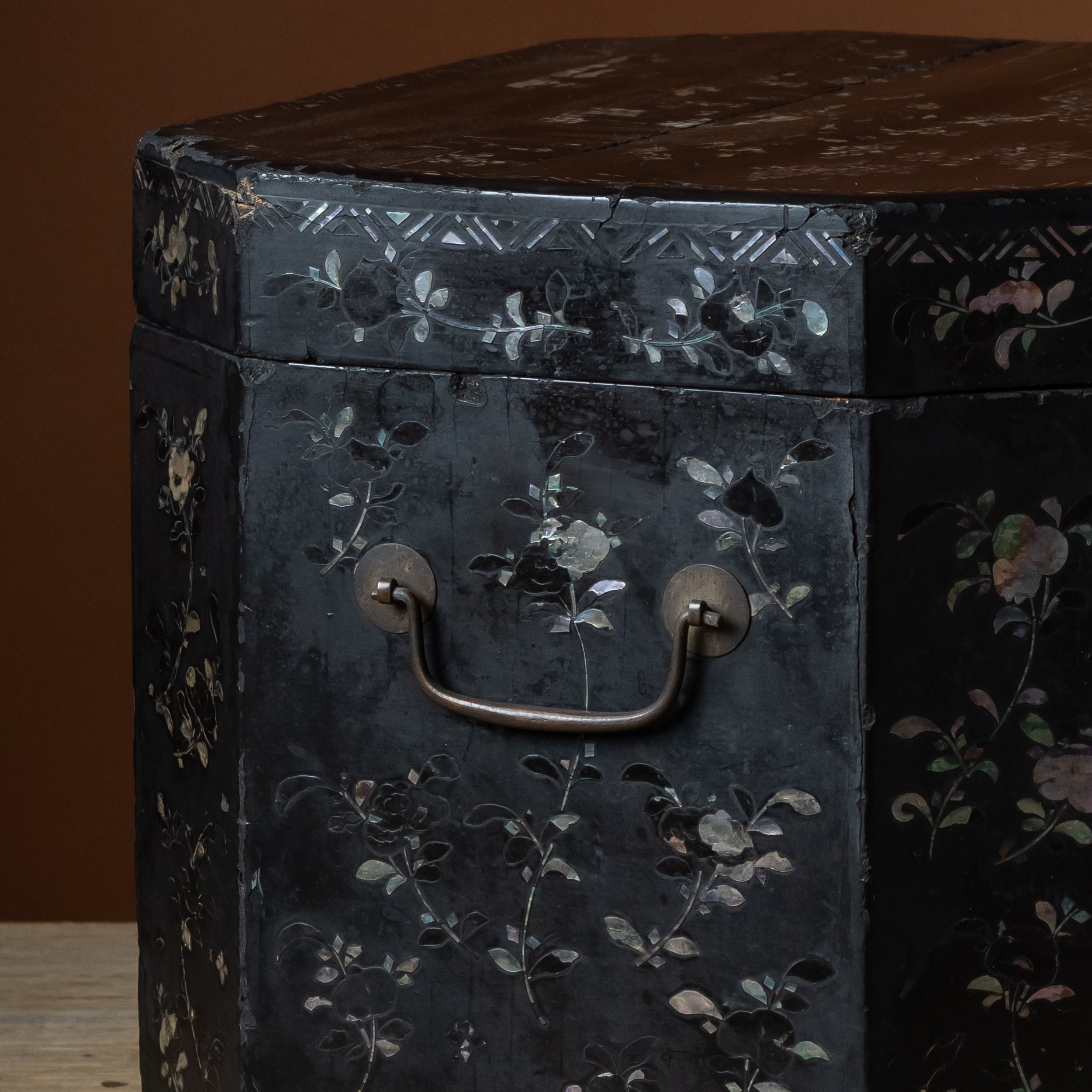 Large Chinese Lacquered Storage Chest