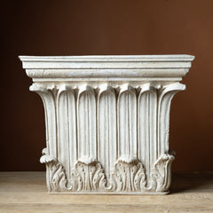 Neoclassical Corinthian Capital Fragment