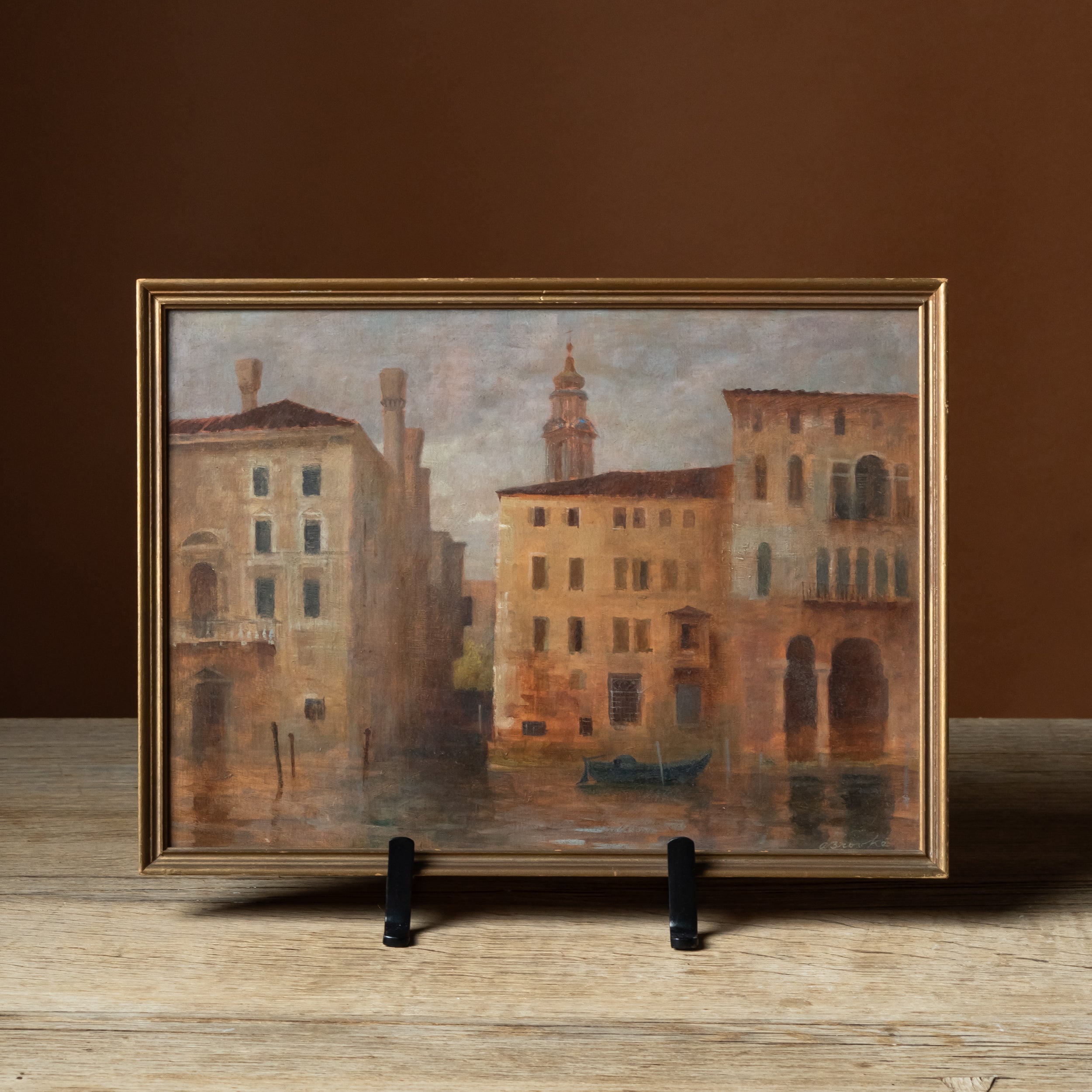 20th C. Venice Canal Painting