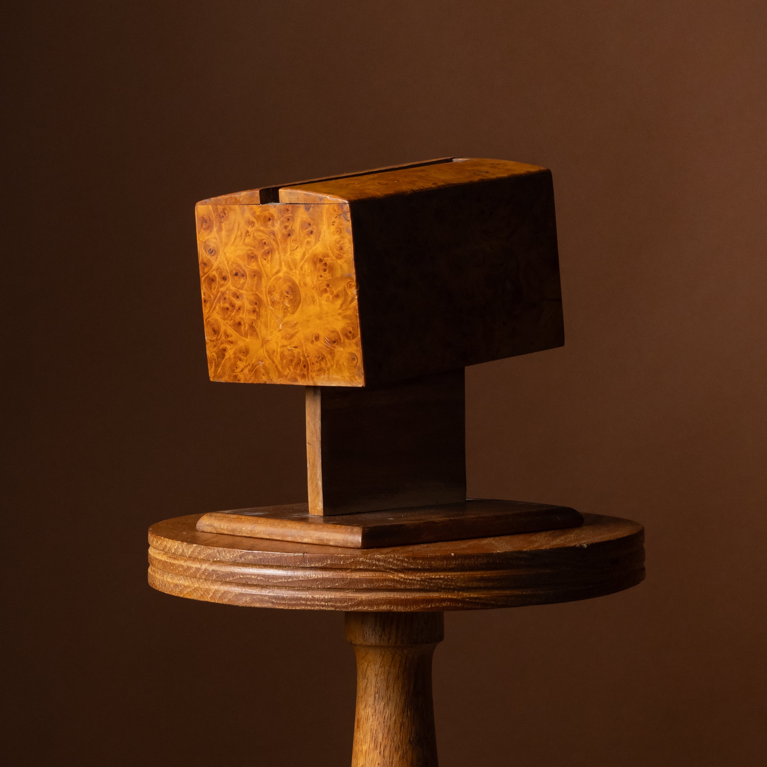 Karelian Birch Lift-Top Cigarette Box