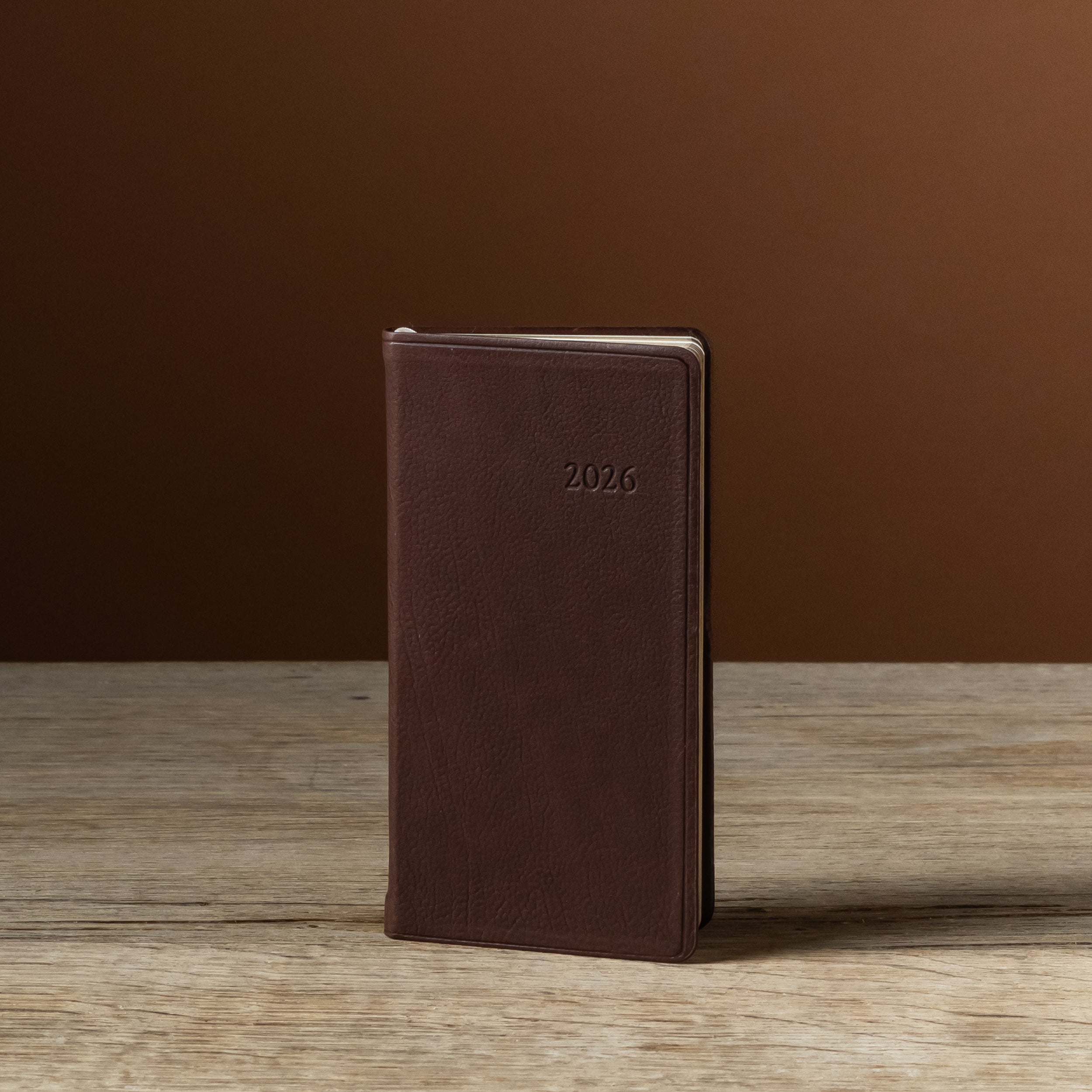 2026 6" Leather Pocket Datebook