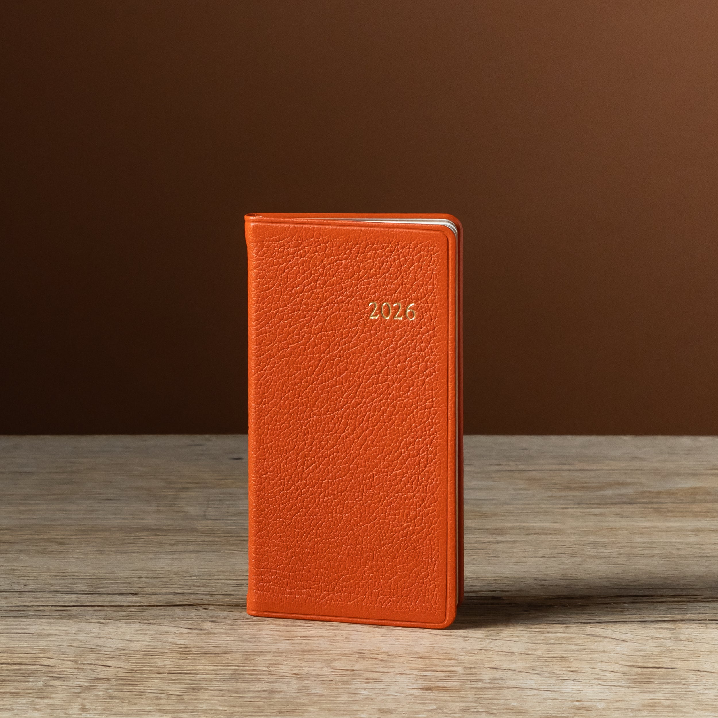 2026 6" Leather Pocket Datebook