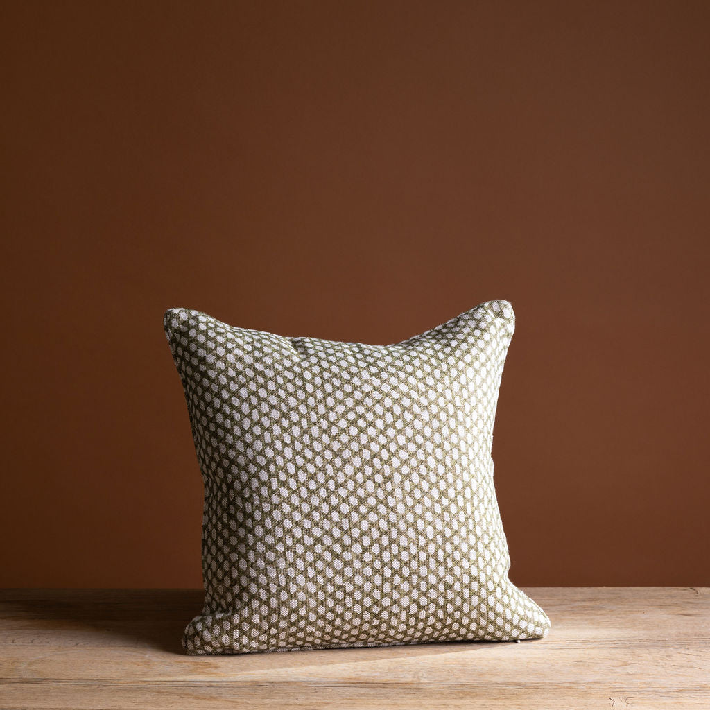 Green Wicker Wentworth Pillow