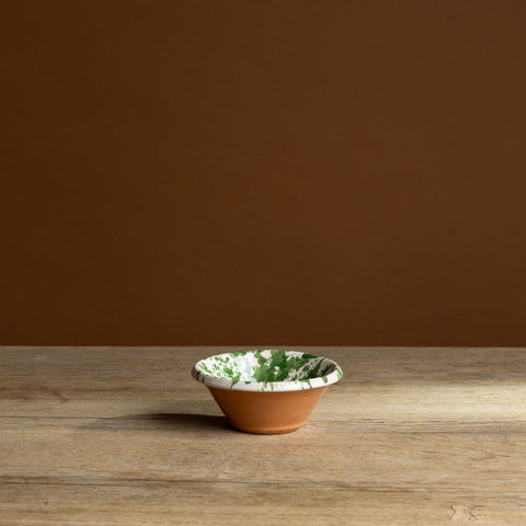 Green Splatterware Mixing Bowl