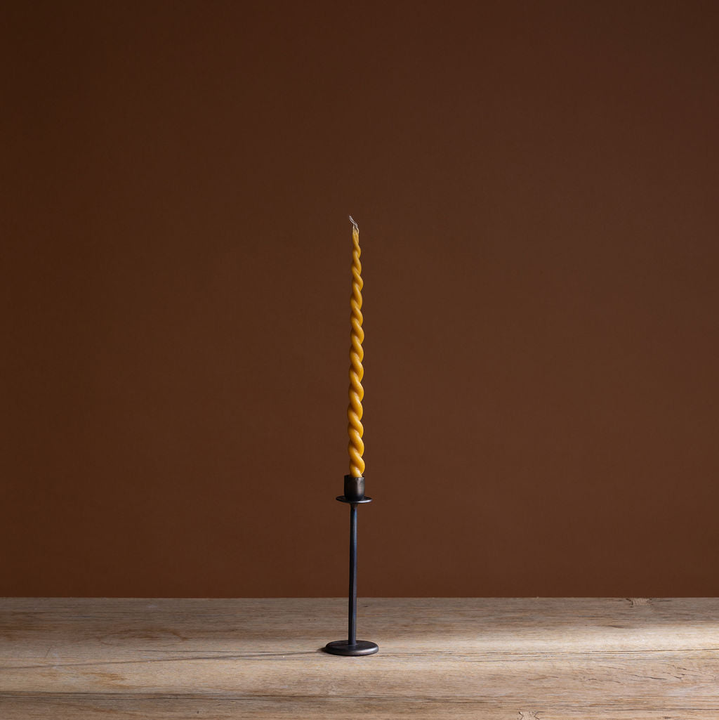 Twisted Beeswax Candle