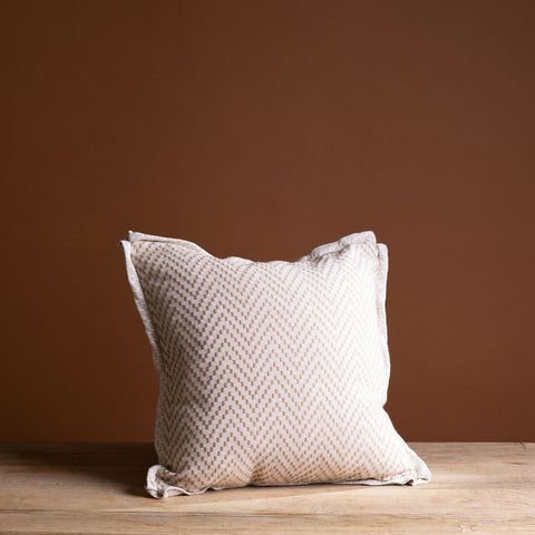 Clarmont Tan Geometric Wentworth Pillow