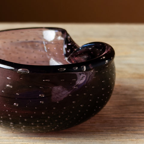 Purple Murano Glass Ashtray